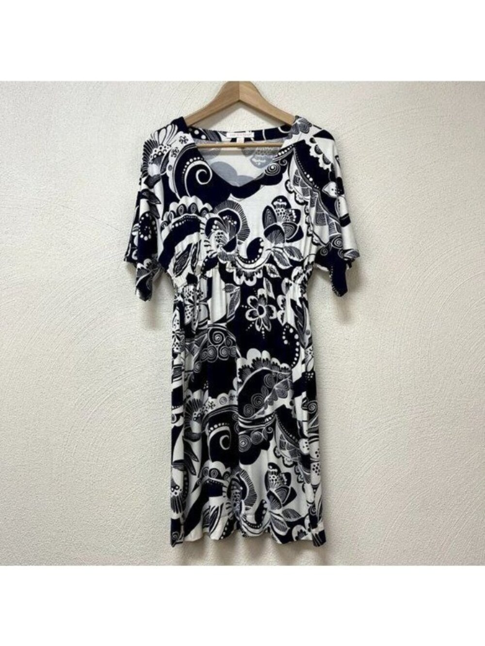 Tori Richard Blue & White Floral Dress sz Small